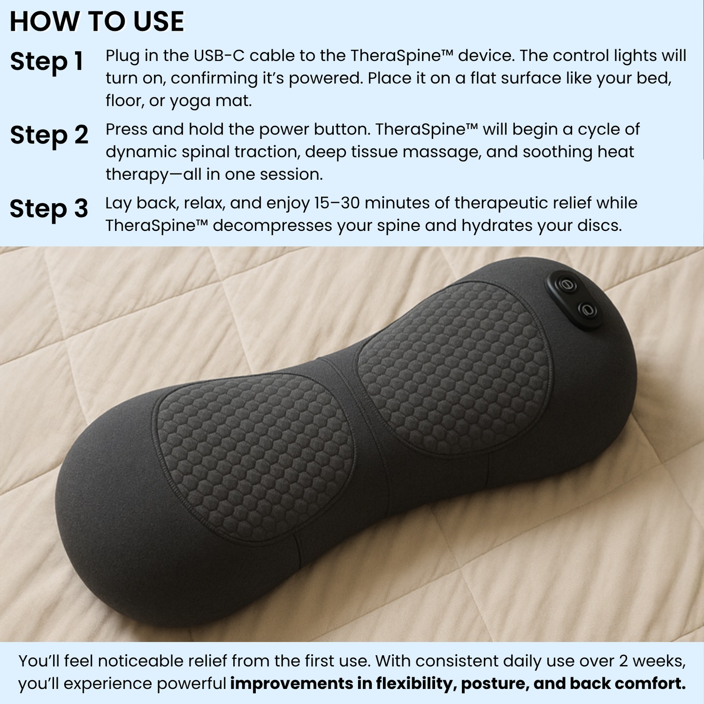 NovaNifty™ 3-in-1 Smart Pillow for Back Pain Relief