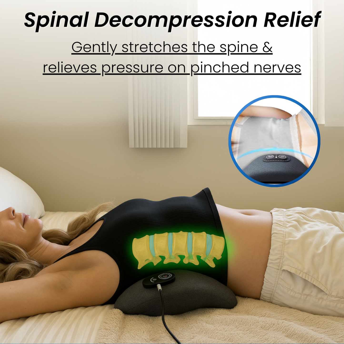NovaNifty™ 3-in-1 Smart Pillow for Back Pain Relief